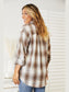 Mandy Plaid Dropped Shoulder Shirt nicholesgifts