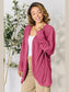 Women Basic Bae Full Size Ribbed Cocoon Cardigan nicholesgifts