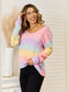 Angel Wings Gradient V-Neck Sweater Trendsi