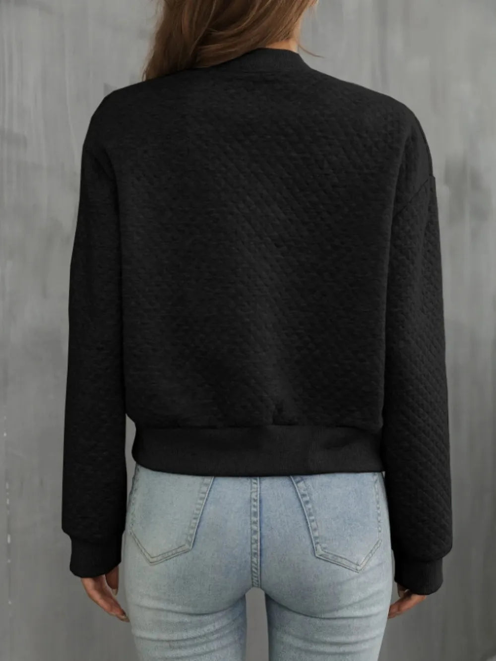 Zip Up Long Sleeve Jacket nicholesgifts
