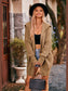Women Collared Neck Button-Up Cardigan with Pockets nicholesgifts