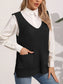 Pocketed V-Neck Sweater Vest nicholesgifts