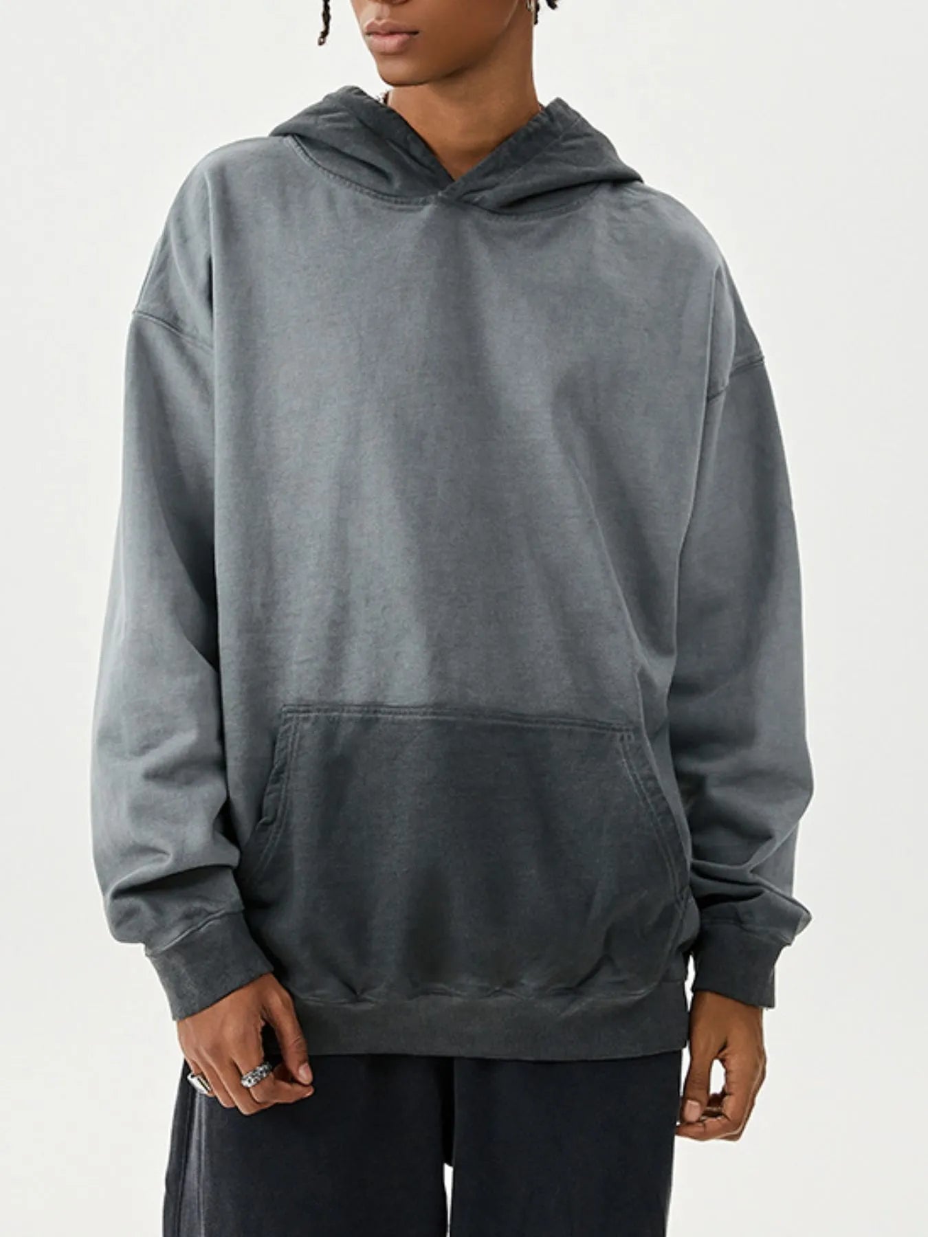 Men's Drop Shoulder Long Sleeve Hoodie NicholesGifts