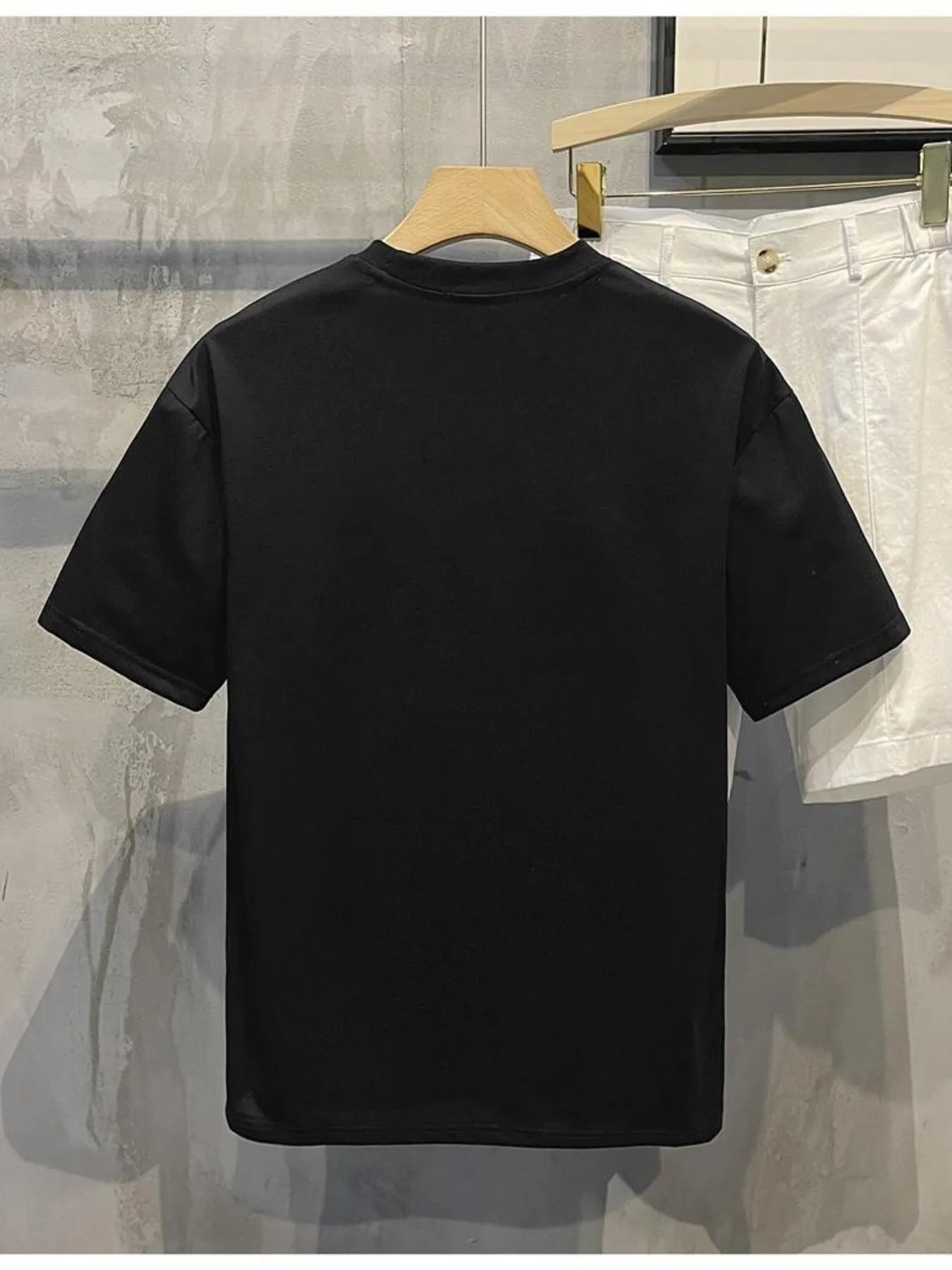 Men's Full Size Letter Round Neck Short Sleeve T-Shirt Plus Size NicholesGifts