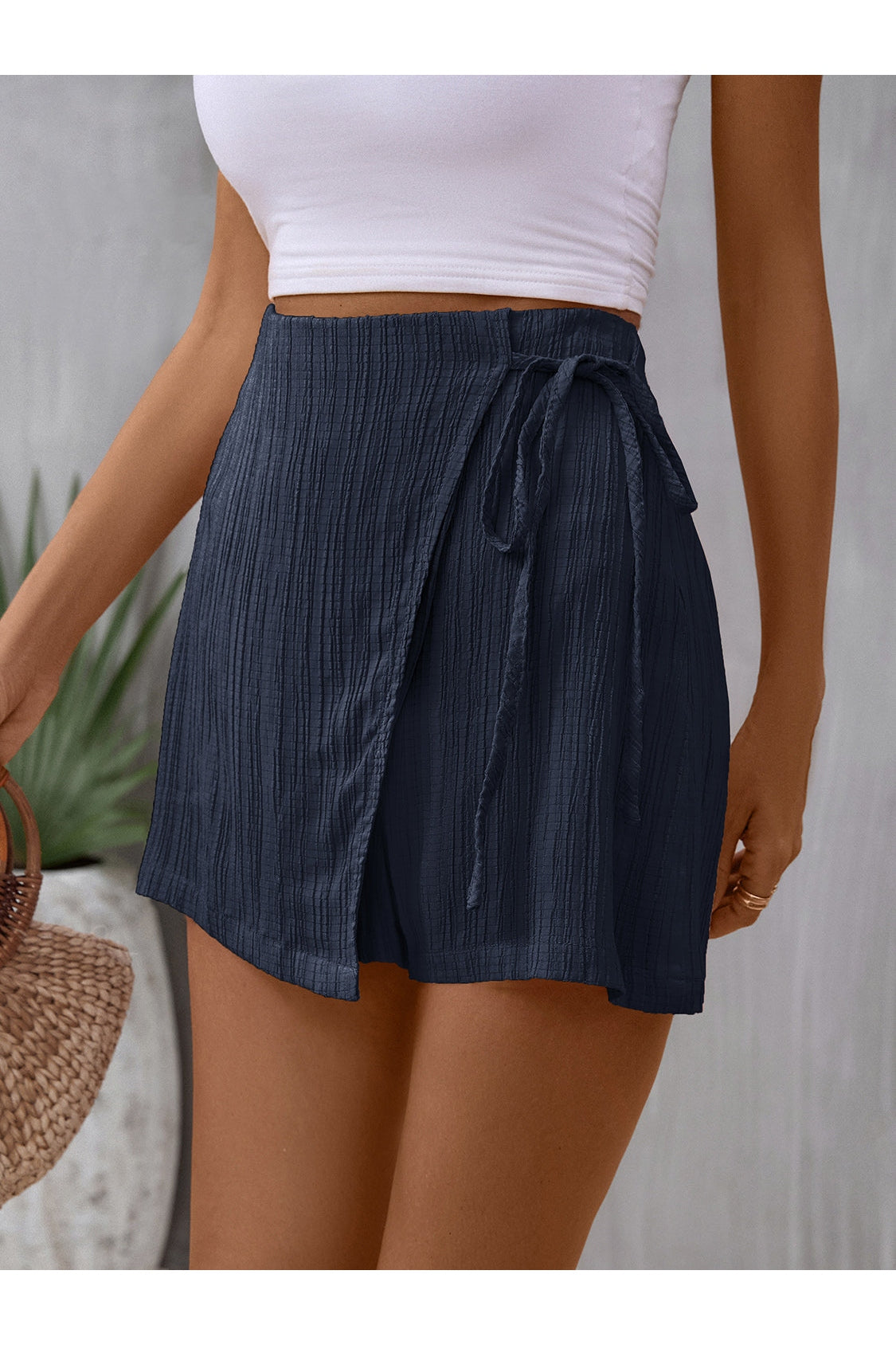 Tied High Waist Skort nicholesgifts