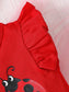 Baby and Toddler Girls Headband, Round Neck Ruffle Sleeve Top and Pants Set nicholesgifts