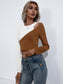 Ivy Lane Cropped Contrast Color Round Neck Short Sleeve Tee nicholesgifts