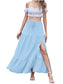 Full Size Slit Maxi Skirt Plus Size nicholesgifts
