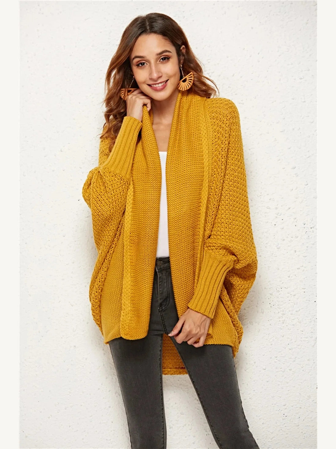 Women Angel Wings Open Front Batwing Sleeve Cardigan nicholesgifts