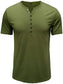 Men's Classic Henley Short Sleeve Polo Shirt nicholesgifts
