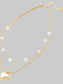 Women 18K Gold-Plated Double Layered Heart Necklace Gift For Valentine's Day nicholesgifts