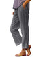 Women Full Size Side Decor Button Casual Wide Leg Pants Plus Size nicholesgifts
