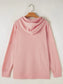 Waffle-Knit Long Sleeve Hoodie nicholesgifts