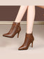 Pointed-Toe Stiletto Ankle Boots Trendsi