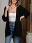 Striped Open Front Knit Cardigan nicholesgifts