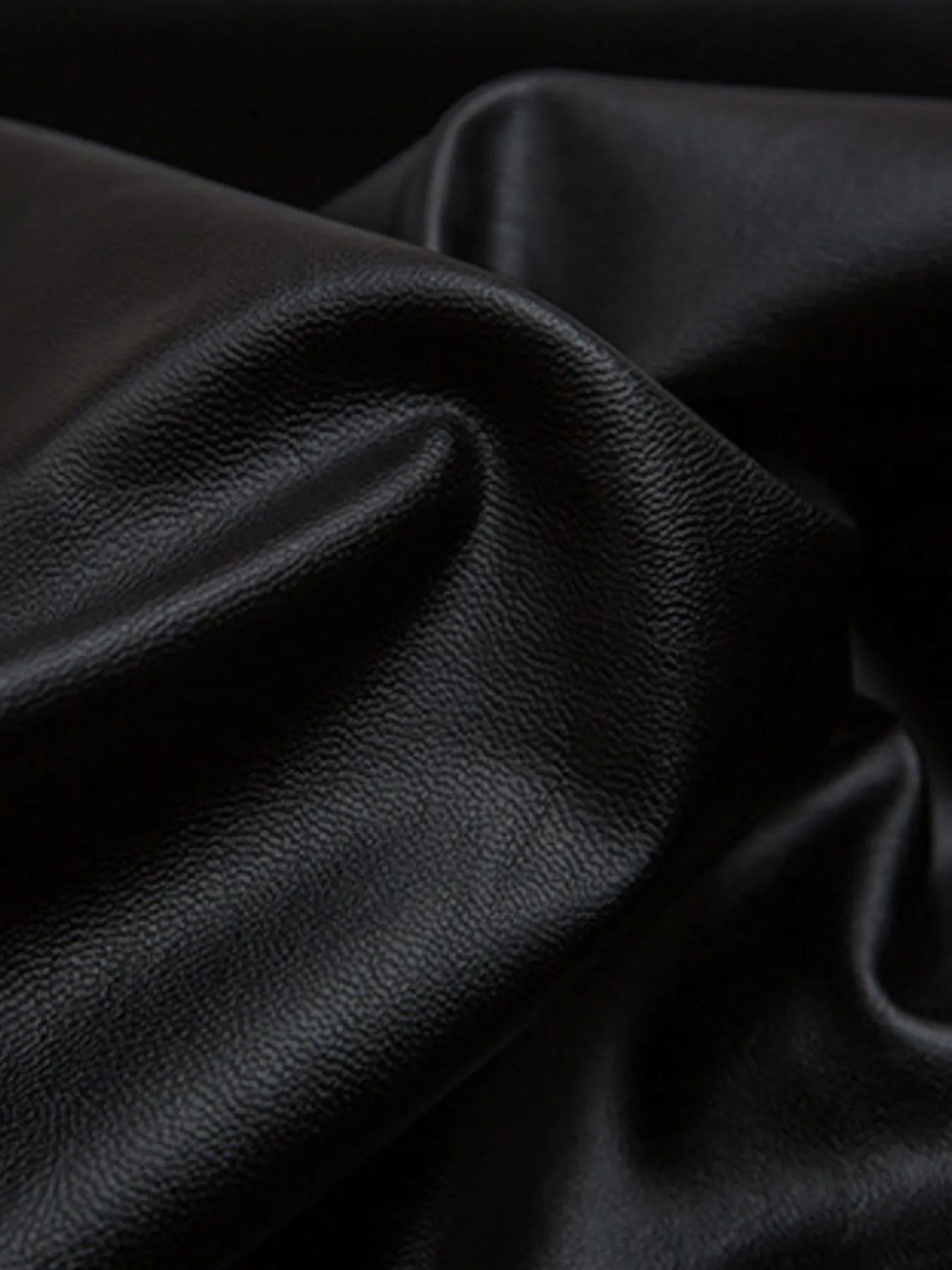 Men's Leather Bomber Jacket with Faux Fur Hood Trendsi