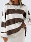 Round Neck Long Sleeve Sweater Trendsi