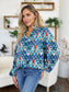 Double Take Full Size Printed Balloon Sleeve Blouse nicholesgifts