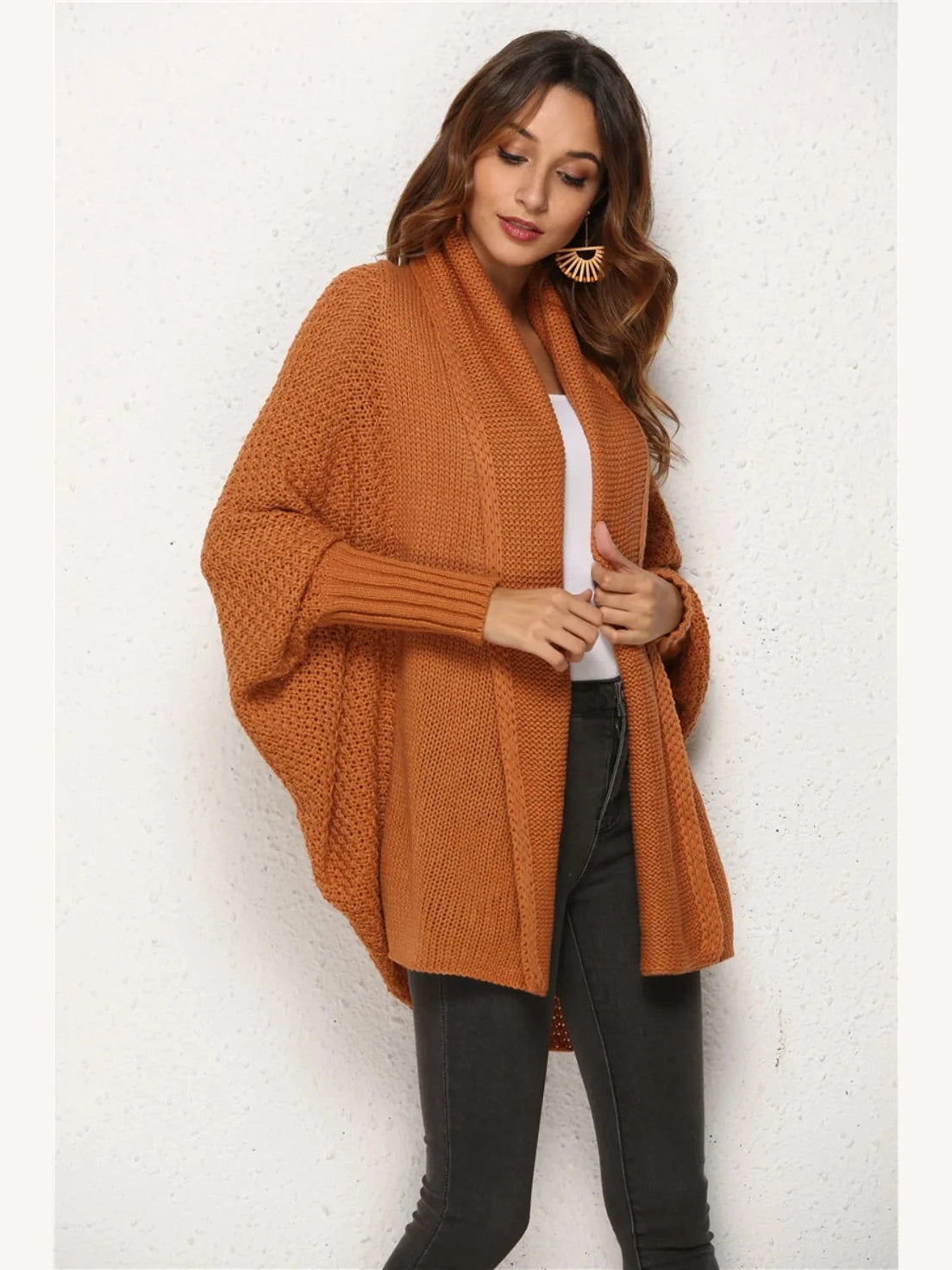 Women Angel Wings Open Front Batwing Sleeve Cardigan nicholesgifts