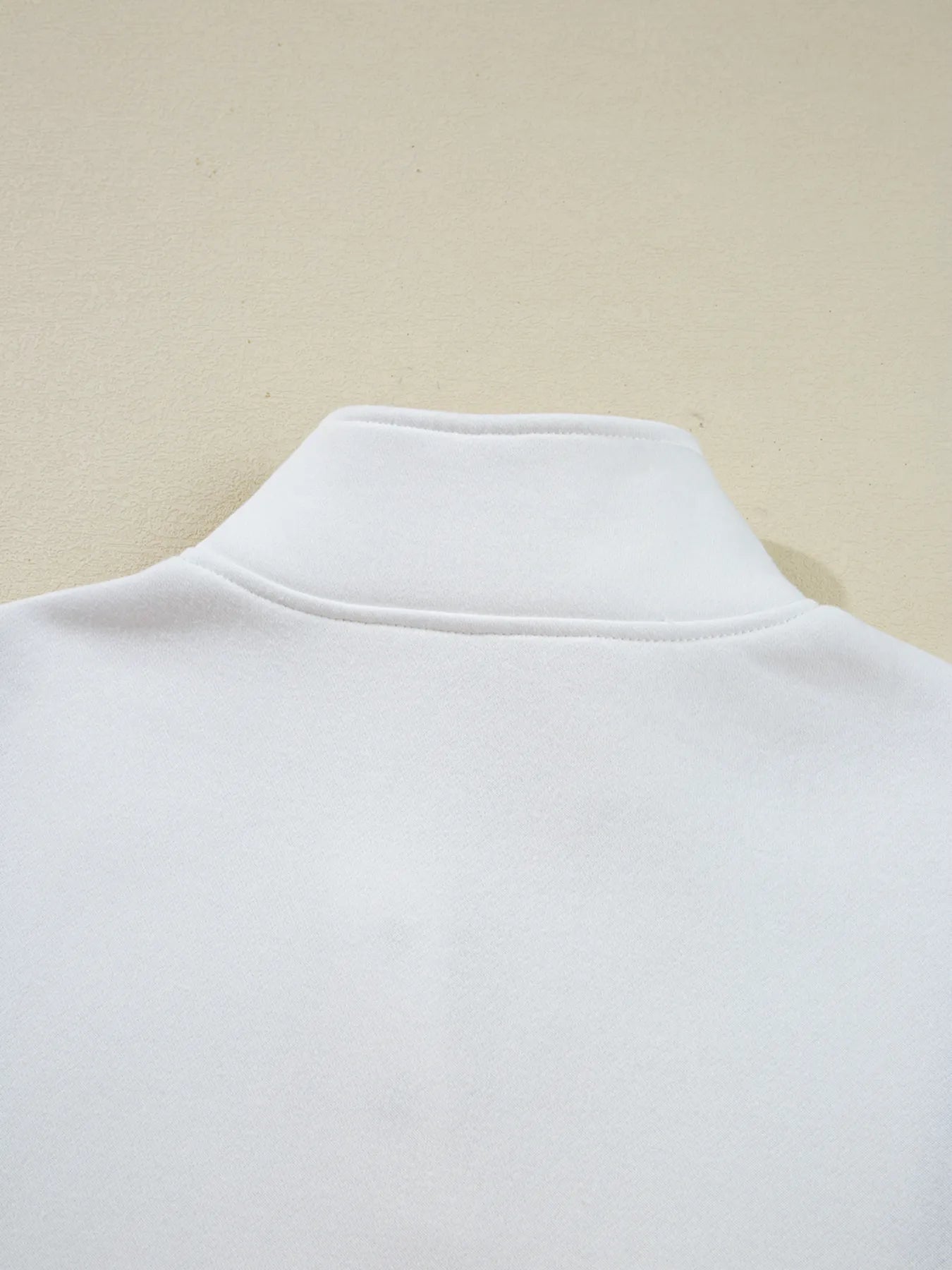Colorblock Patchwork Half Button Baggy Sweatshirt