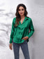 Collared Neck Buttoned Long Sleeve Shirt nicholesgifts