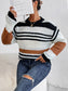 Striped Round Neck Sweater nicholesgifts