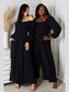 Double Take Square Neck Jumpsuit with Pockets nicholesgifts