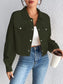 Honey Snap Down Long Sleeve Jacket nicholesgifts