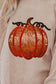 Sequin Pumpkin Round Neck Long Sleeve Sweatshirt nicholesgifts