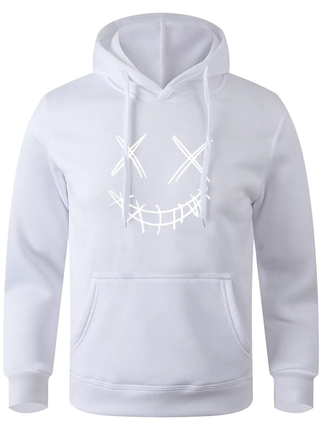 Men's Full Size Drawstring Graphic Long Sleeve Hoodie Plus Size NicholesGifts