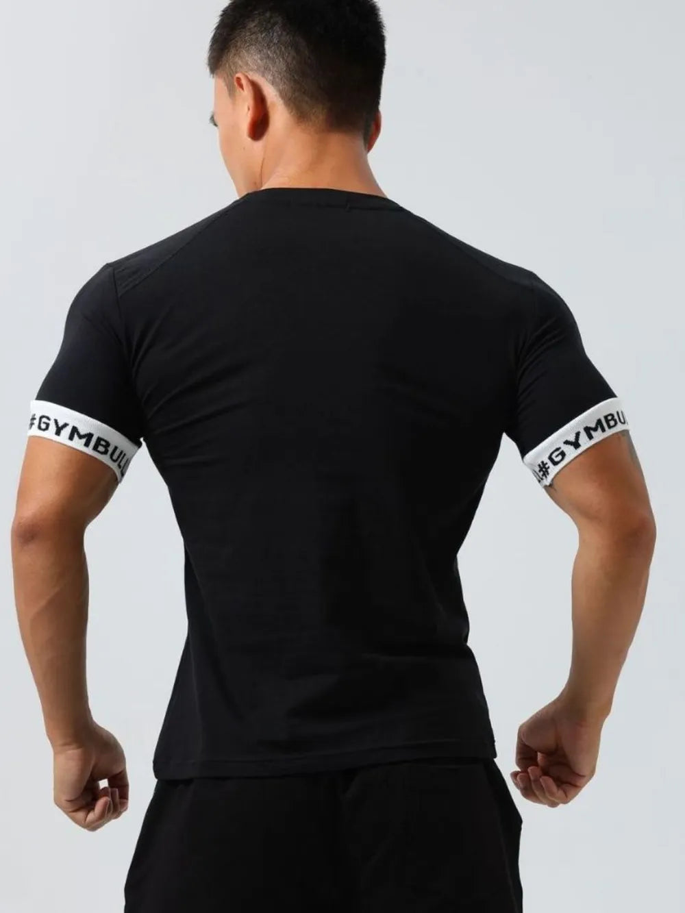 Men's Round Neck Contrast Short Sleeve T-Shirt Trendsi