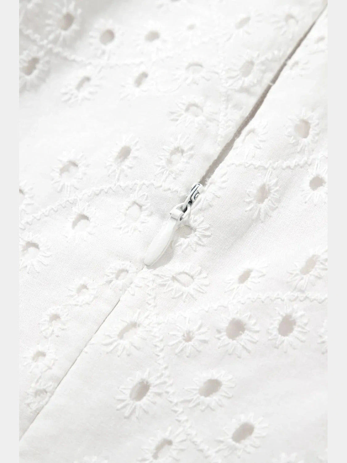 Floral Eyelet Embroidered Sleeveless Shift Dress NicholesGifts