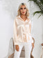 Collared Neck Buttoned Long Sleeve Shirt nicholesgifts