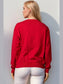 Women Double Take Full Size Nutcracker Sequin Long Sleeve Sweater nicholesgifts