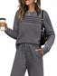 Full Size Long Sleeve Round Neck Top and Pants Set Plus Size nicholesgifts