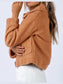 Long Sleeve Collared Neck Sherpa Jacket nicholesgifts