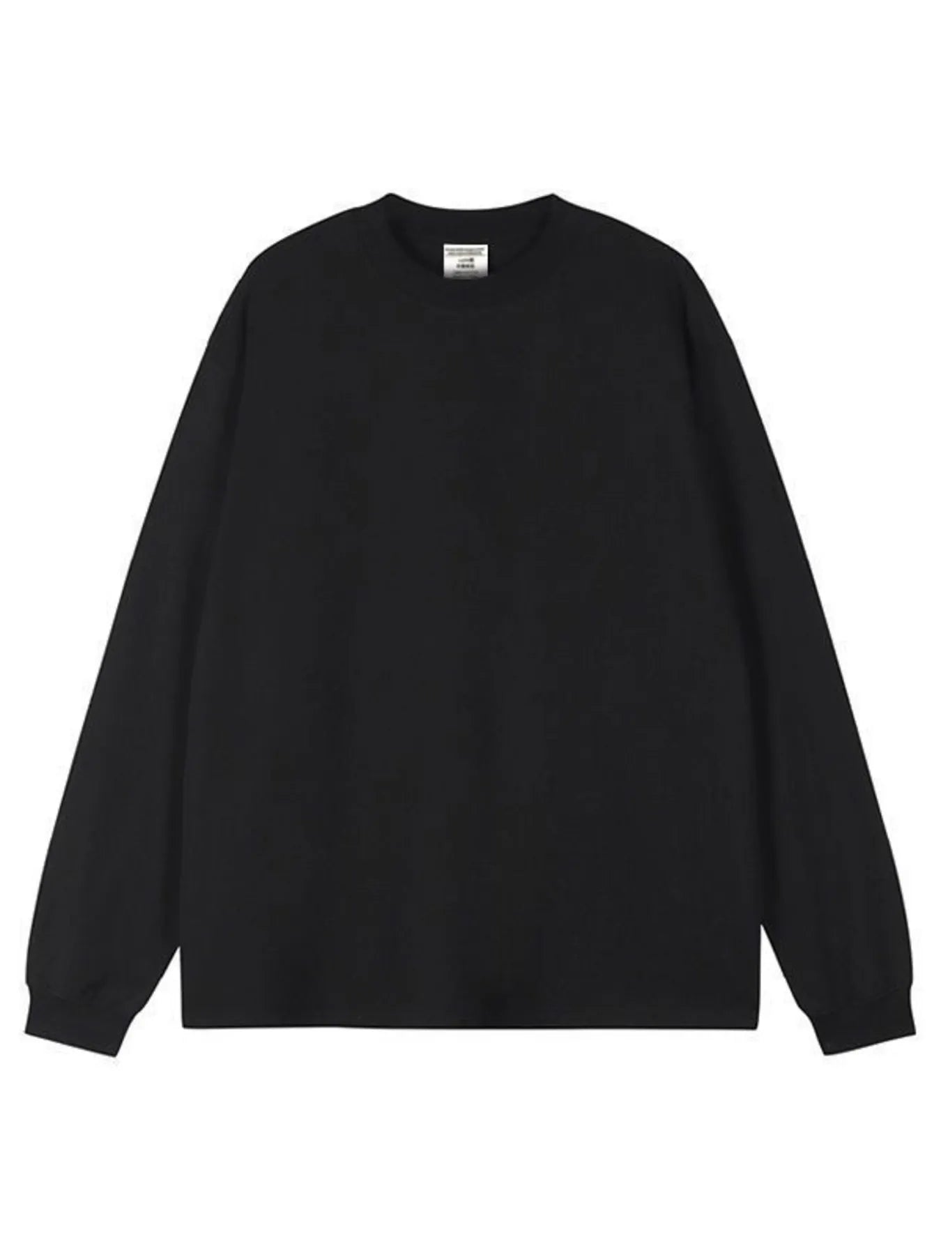 Men's Plus Size Round Neck Long Sleeve T-Shirt Trendsi