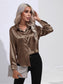 Collared Neck Buttoned Long Sleeve Shirt nicholesgifts