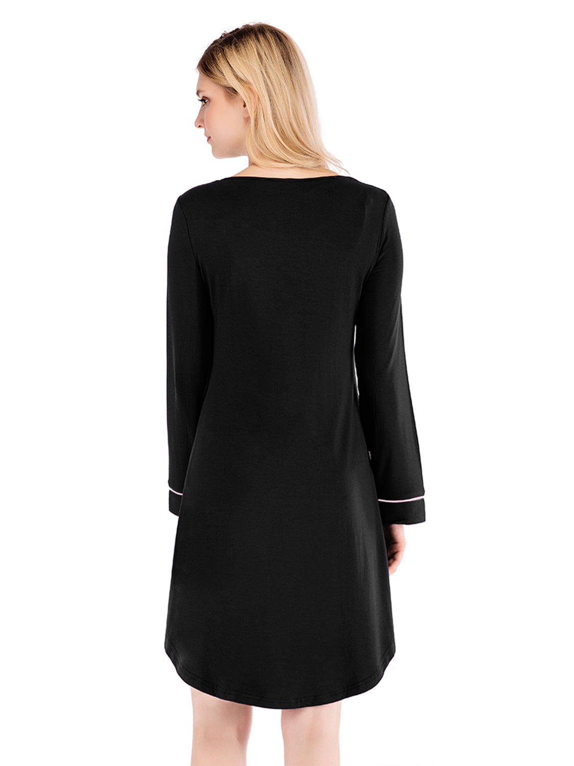 Round Neck Night Dress with Pocket nicholesgifts