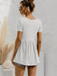 V-Neck Short Sleeve Babydoll Top nicholesgifts