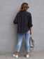 Distressed Drop Shoulder Denim Jacket nicholesgifts