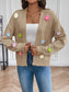 Floral Long Sleeve Open Front Cardigan nicholesgifts