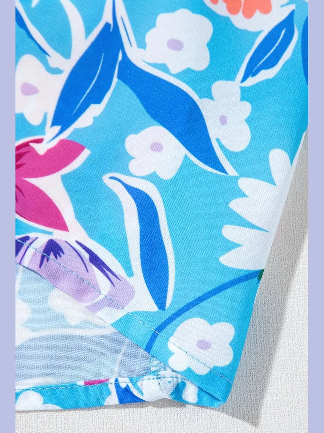 Floral Printed High Waist Split Skirt nicholesgifts