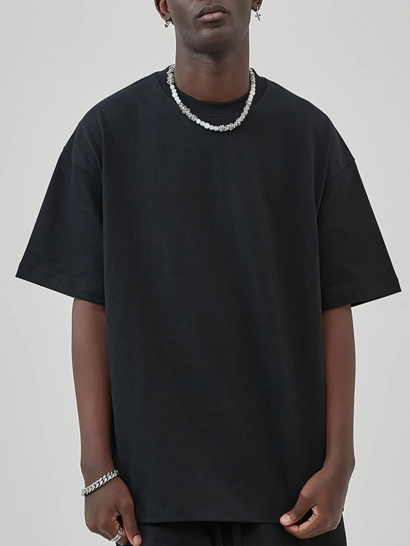 Men's Round Neck Drop Shoulder T-Shirt NicholesGifts