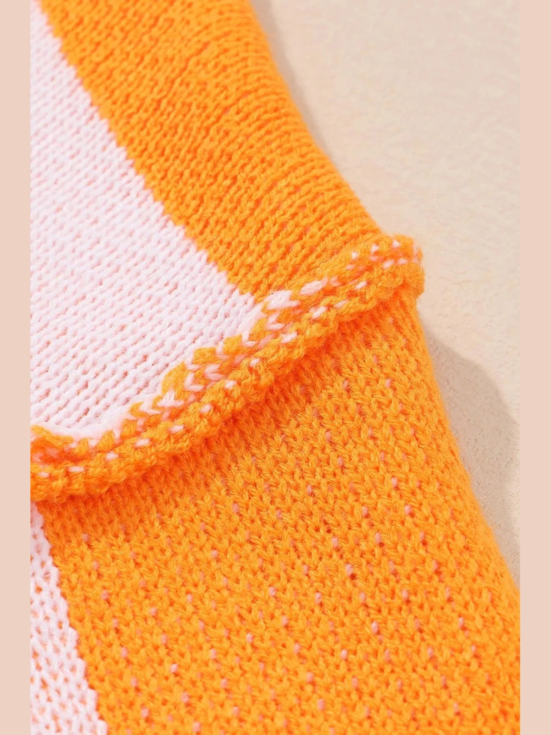 Checkered Exposed Seam Drooped Shoulder Sweater nicholesgifts