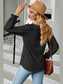 Round Neck Flounce Sleeve T-Shirt nicholesgifts