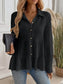 Women Striped Button-Down Tiered Shirt nicholesgifts