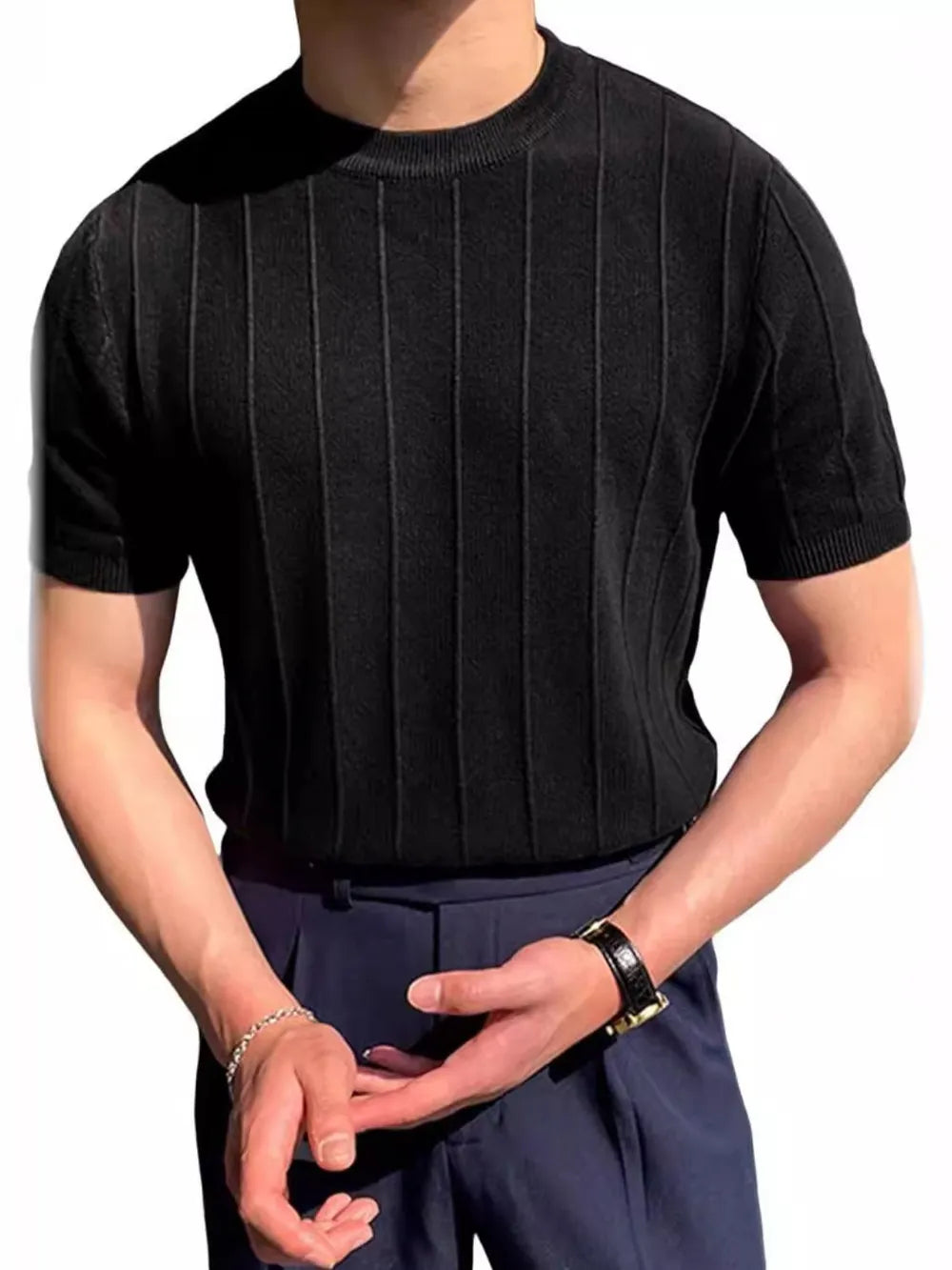 Men's Full Size Round Neck Short Sleeve T-Shirt Plus Size NicholesGifts