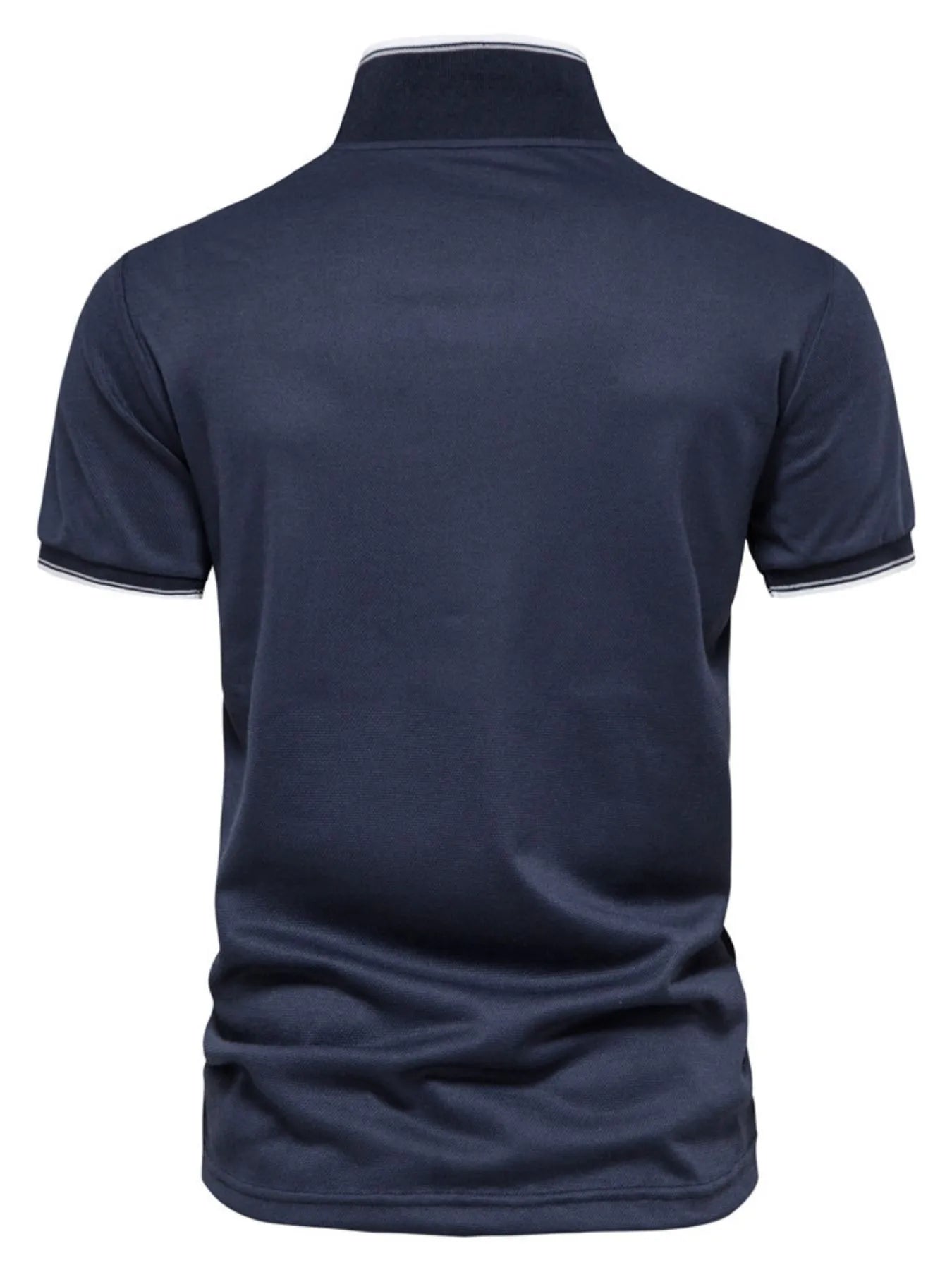 Men's Contrast Trim Short Sleeve Polo Shirt NicholesGifts