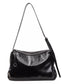 Sleek Faux Leather Hobo Shoulder Bag nicholesgifts